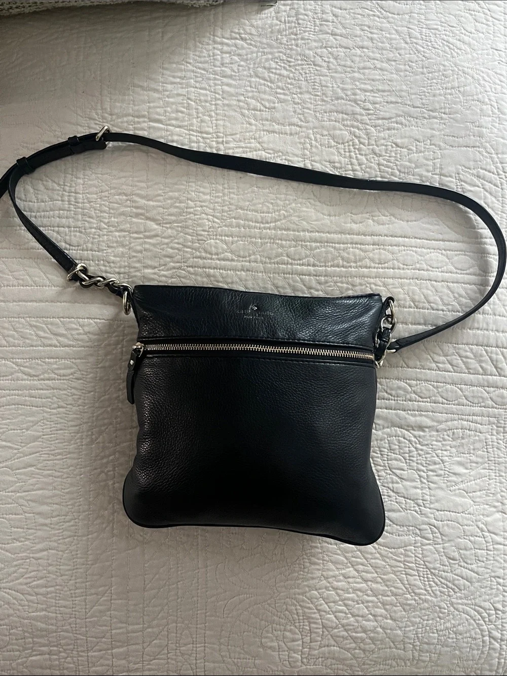 Kate Spade New York Cobble Hill Ellen Black Leather Crossbody Bag